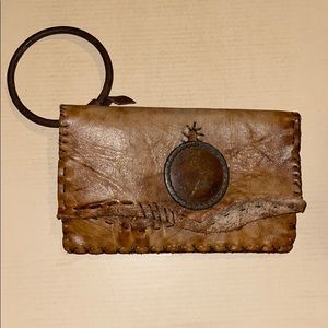 Real Stuff Leather Wristlet